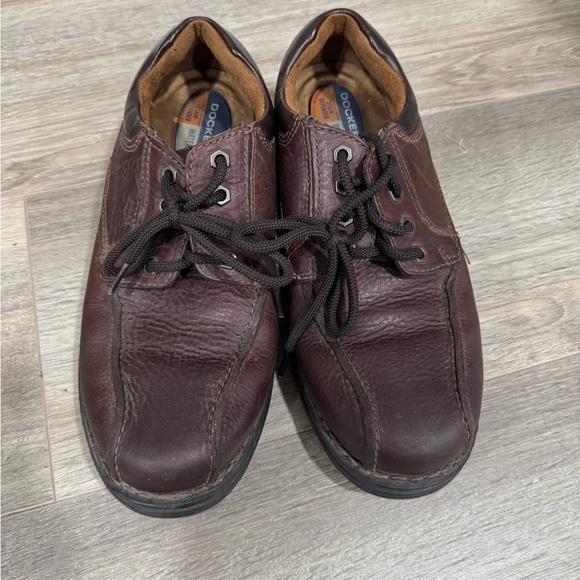 Dockers Stain Defender Mens Brown Lace Up Oxfords Brown Leather Size Mens 8 - Picture 3 of 9